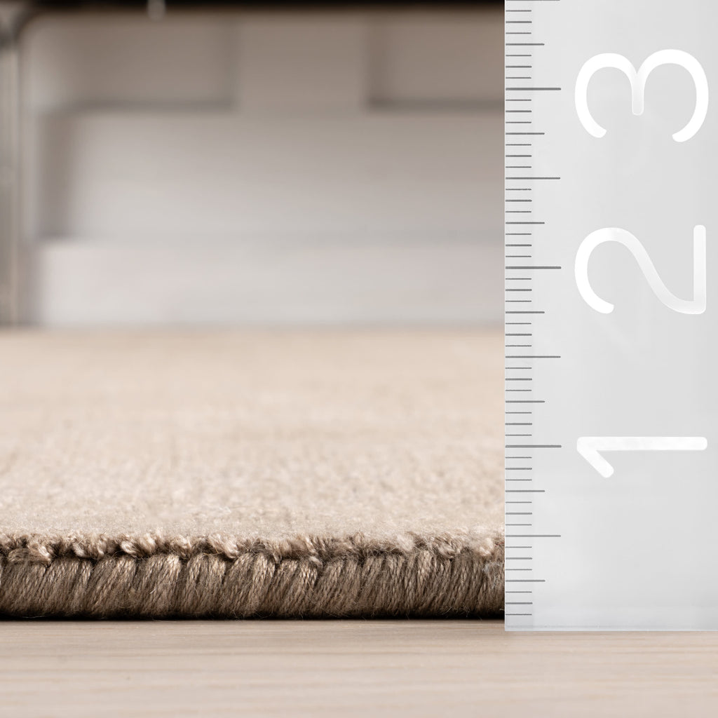 Alva Hand Loom Knotted Viscose Rug | Taupe