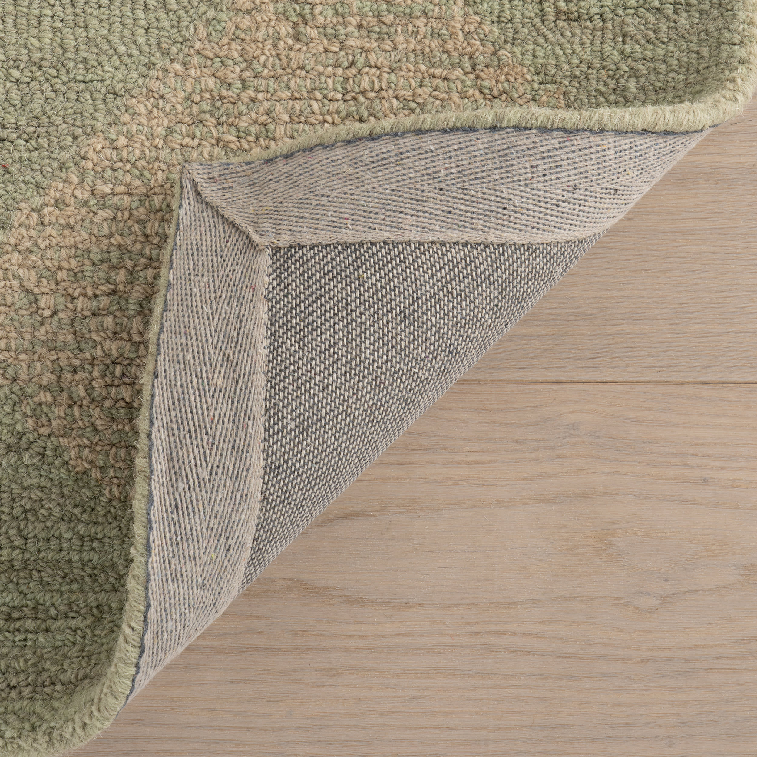 Tova Tufted Diamond Rug | Green
