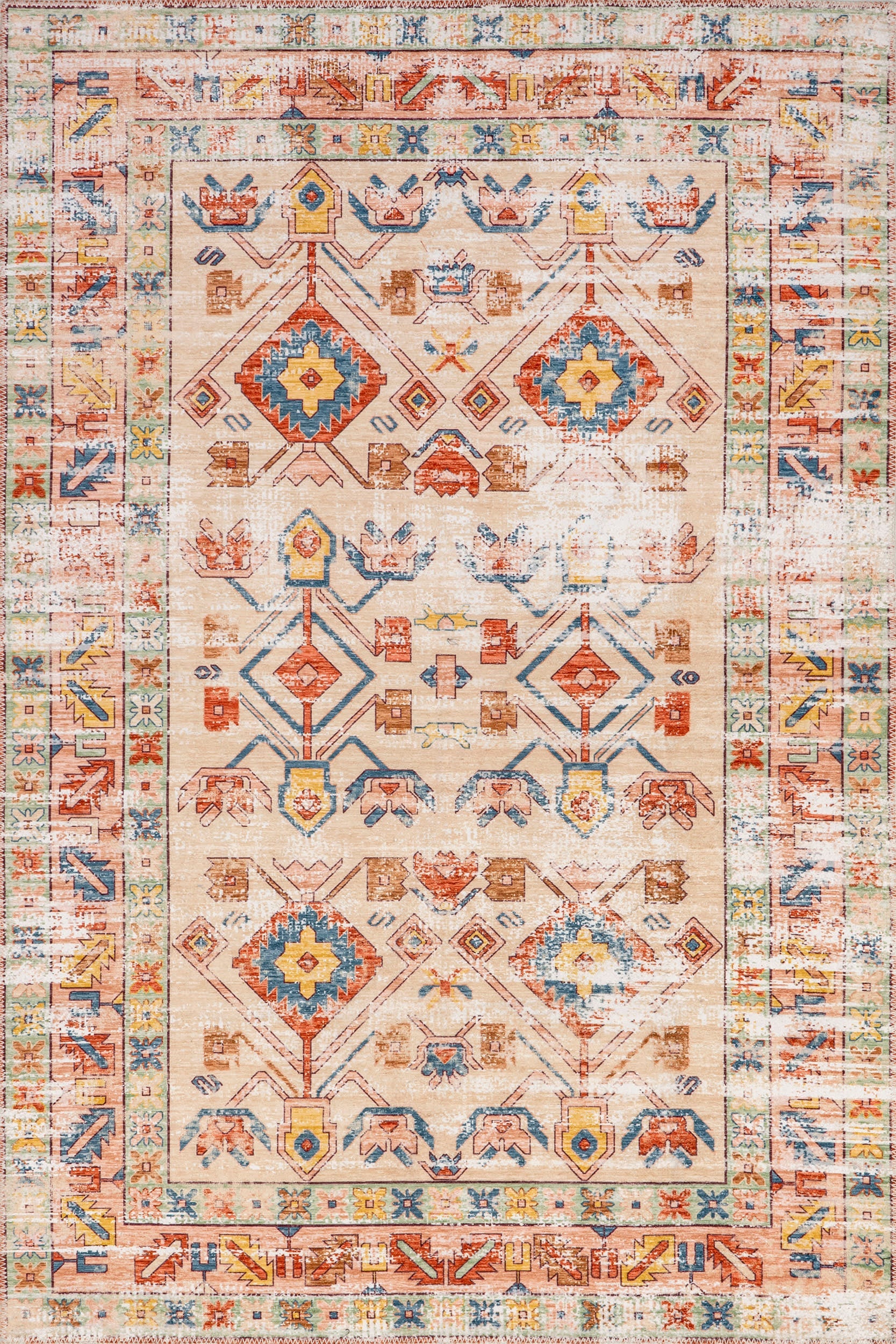 Zea Fading Classic Washable Rug | Multicolor Main image