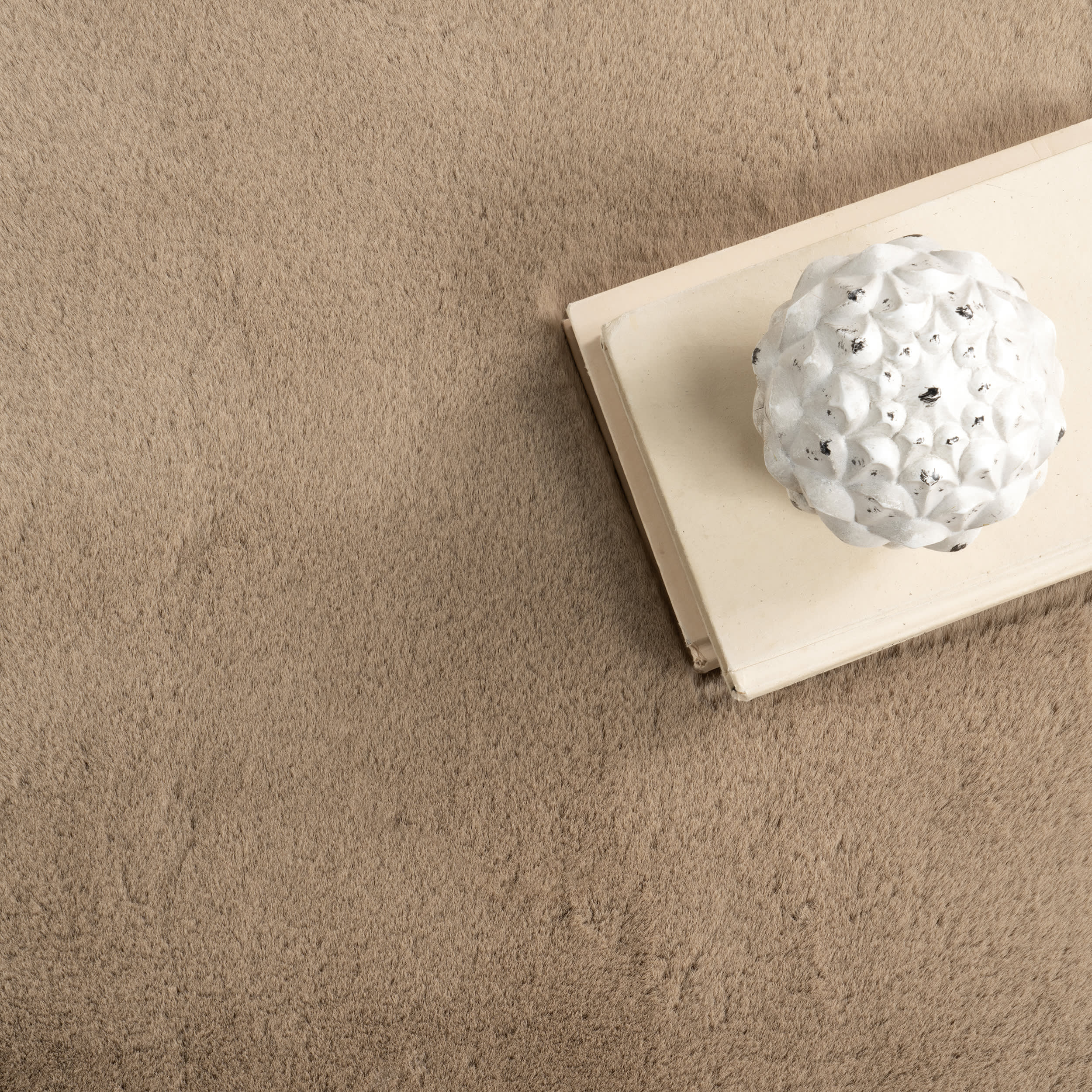 Waverly Double Faux Sheepskin Pelt Plush Cloud Washable Rug | Camel