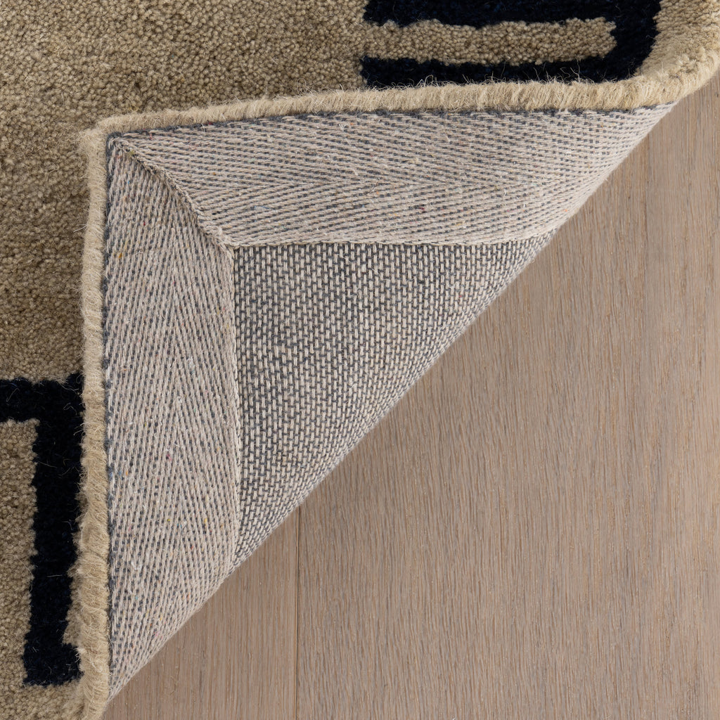 Taya Modern Bordered Rug | Beige
