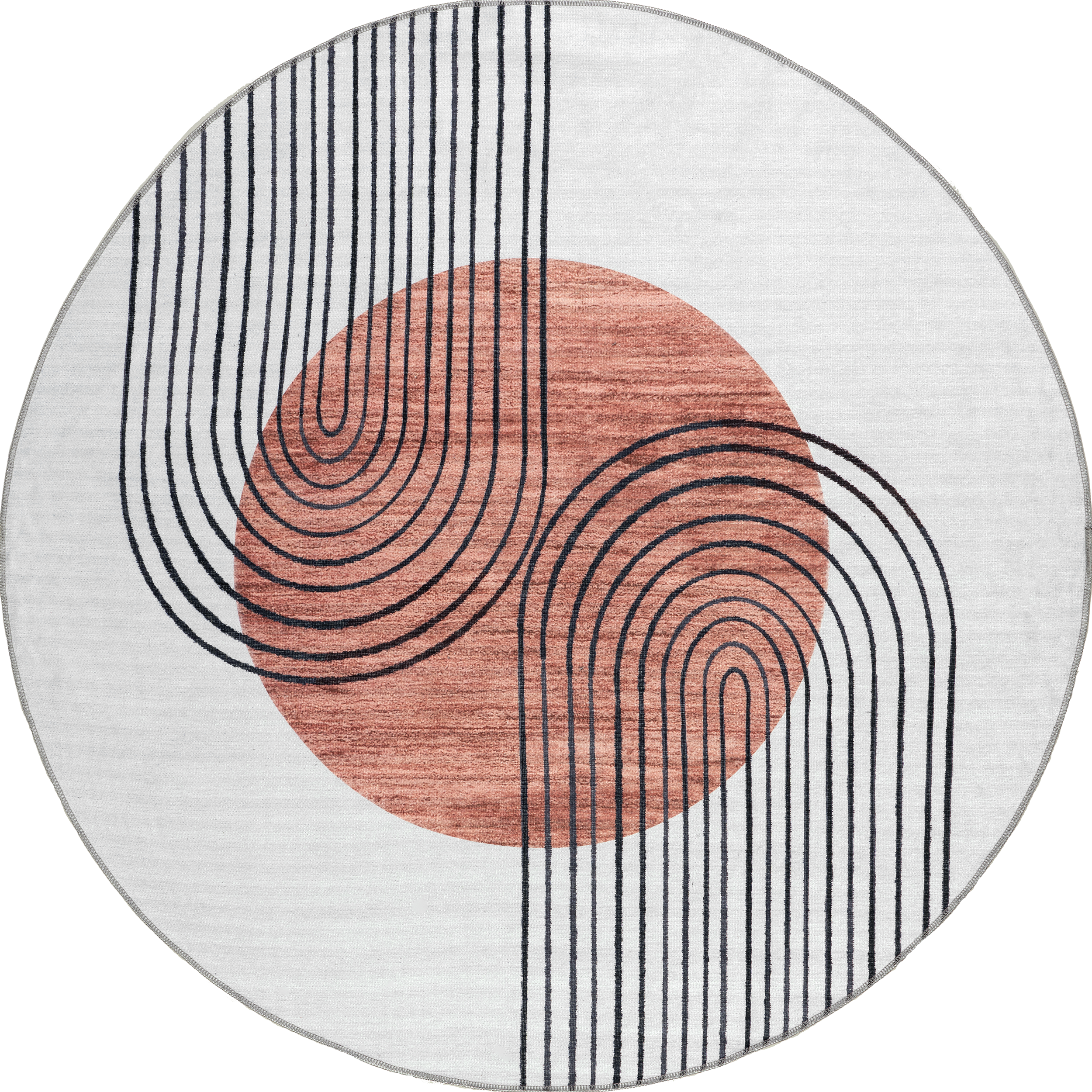 Carlotta Washable Desert Sunset Rug | Burnt Orange Main image