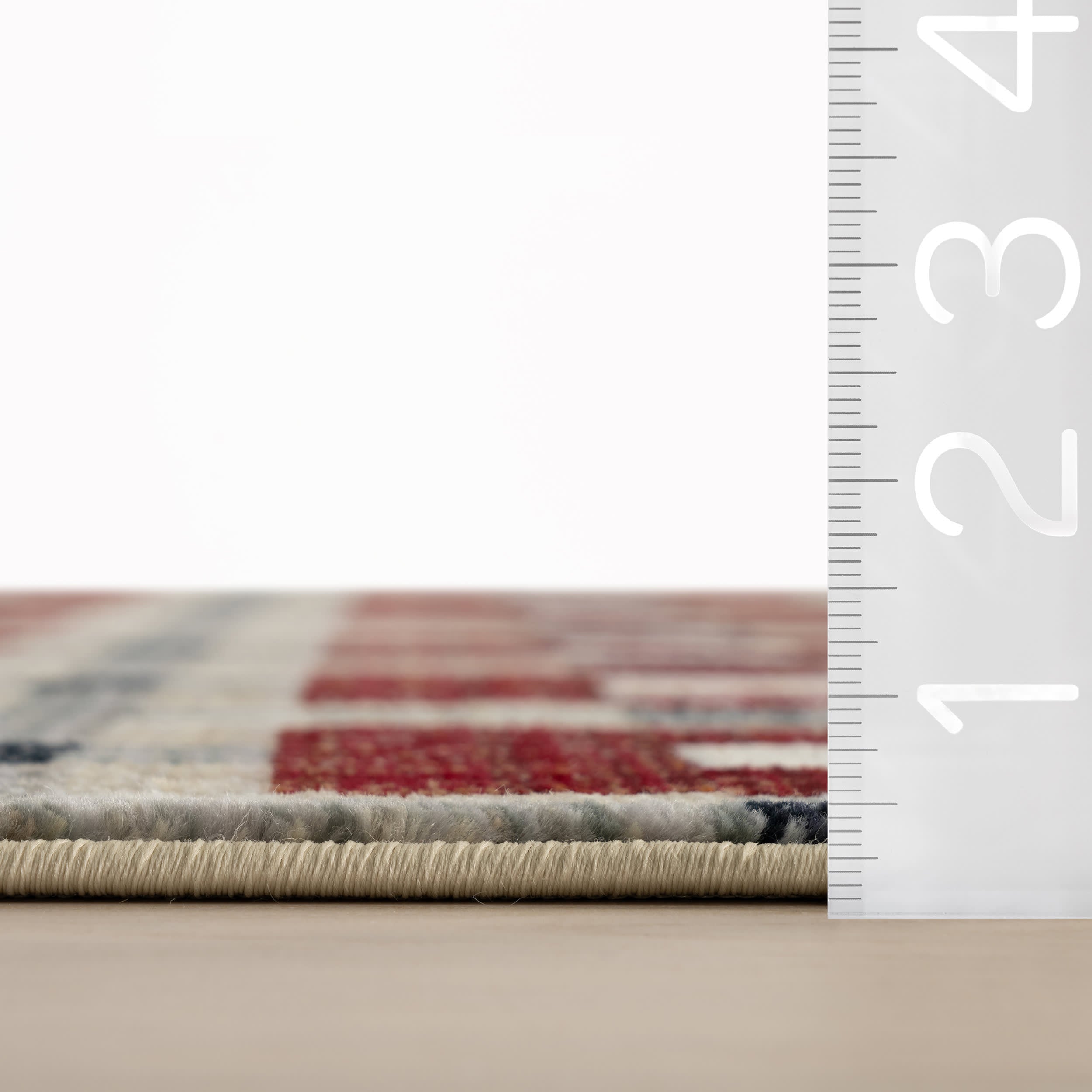 Sorelle Modern Plaid Rug | Red