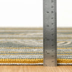 Button Hand Micro Hooked Wool Rug | Grey
