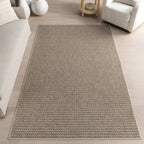 Alora Textured Geometric Indoor/Outdoor Rug | Neutral