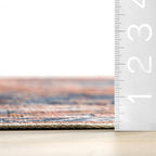 Daisy Spill Proof Washable Persian Rug | Brick