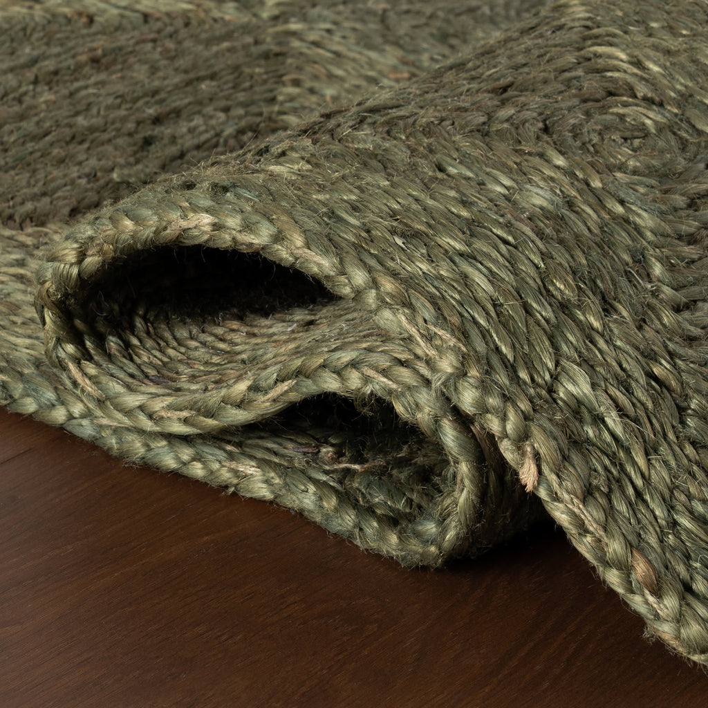 Laux Textured Handmade Jute Rug | Green