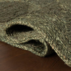 Laux Textured Handmade Jute Rug | Green
