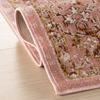 Lianna Washable Vines Rug | Pink