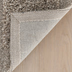 Sorvelle Modern Solid Wool Rug | Grey