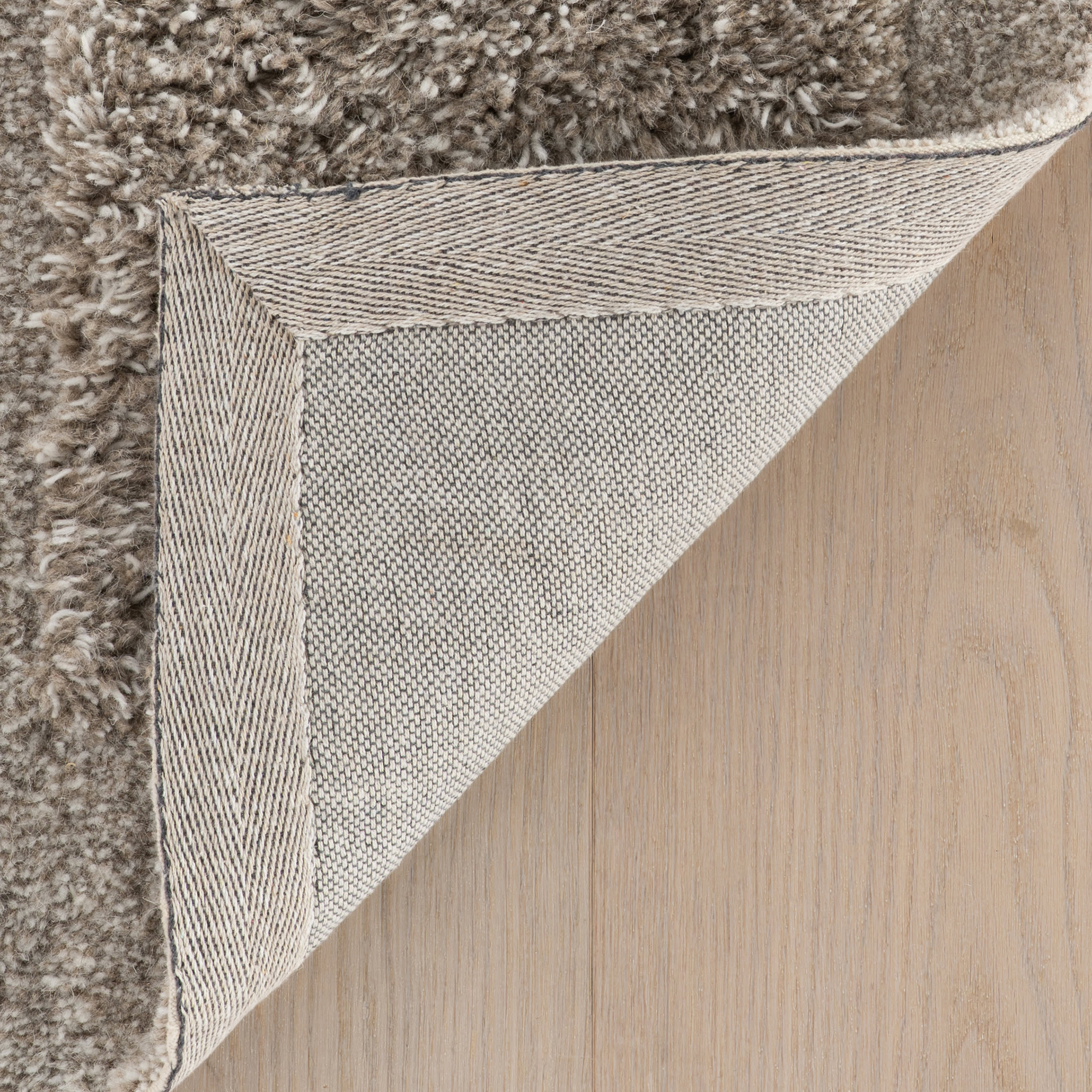Sorvelle Modern Solid Wool Rug | Grey