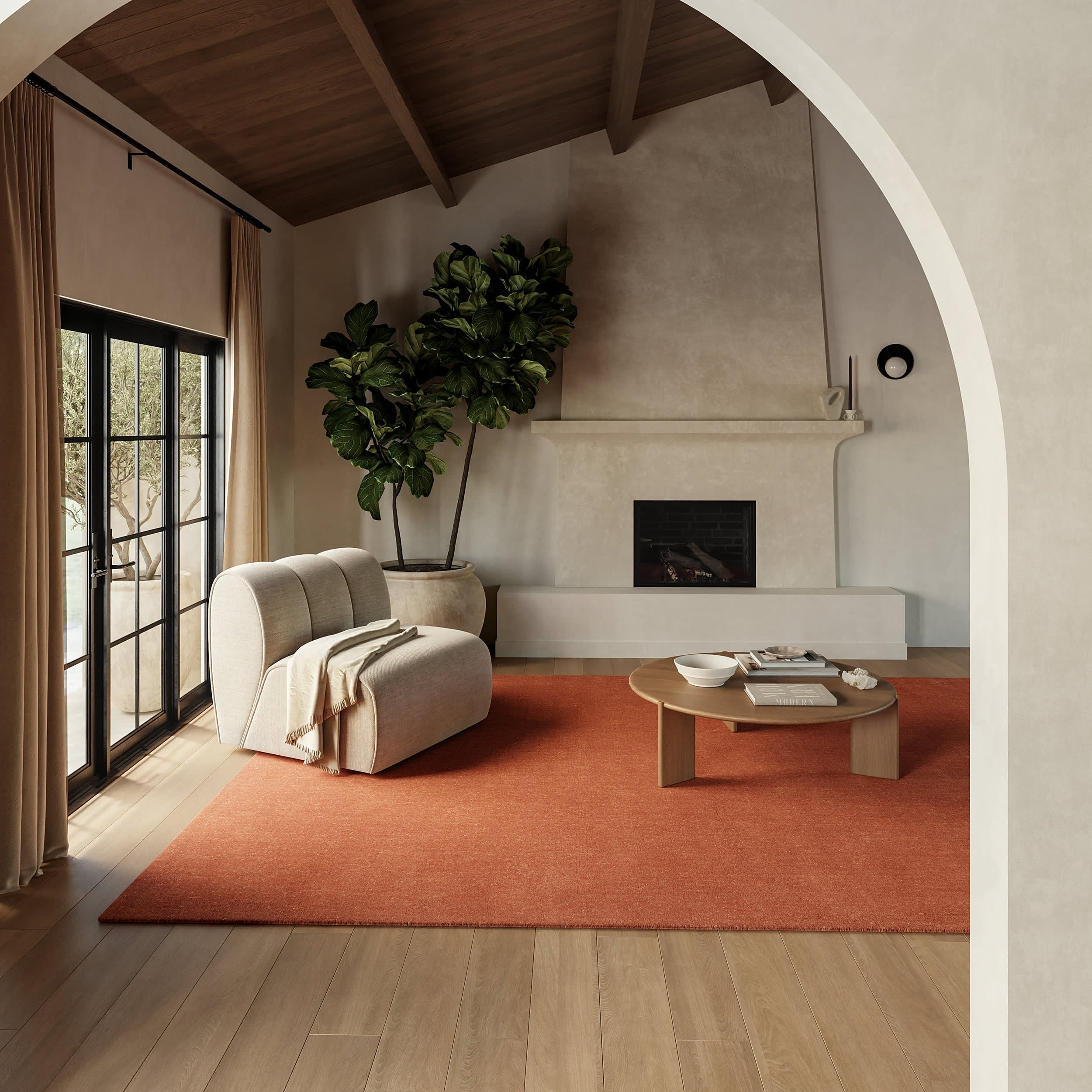 Maru Wool Rug | Auburn Secondary image