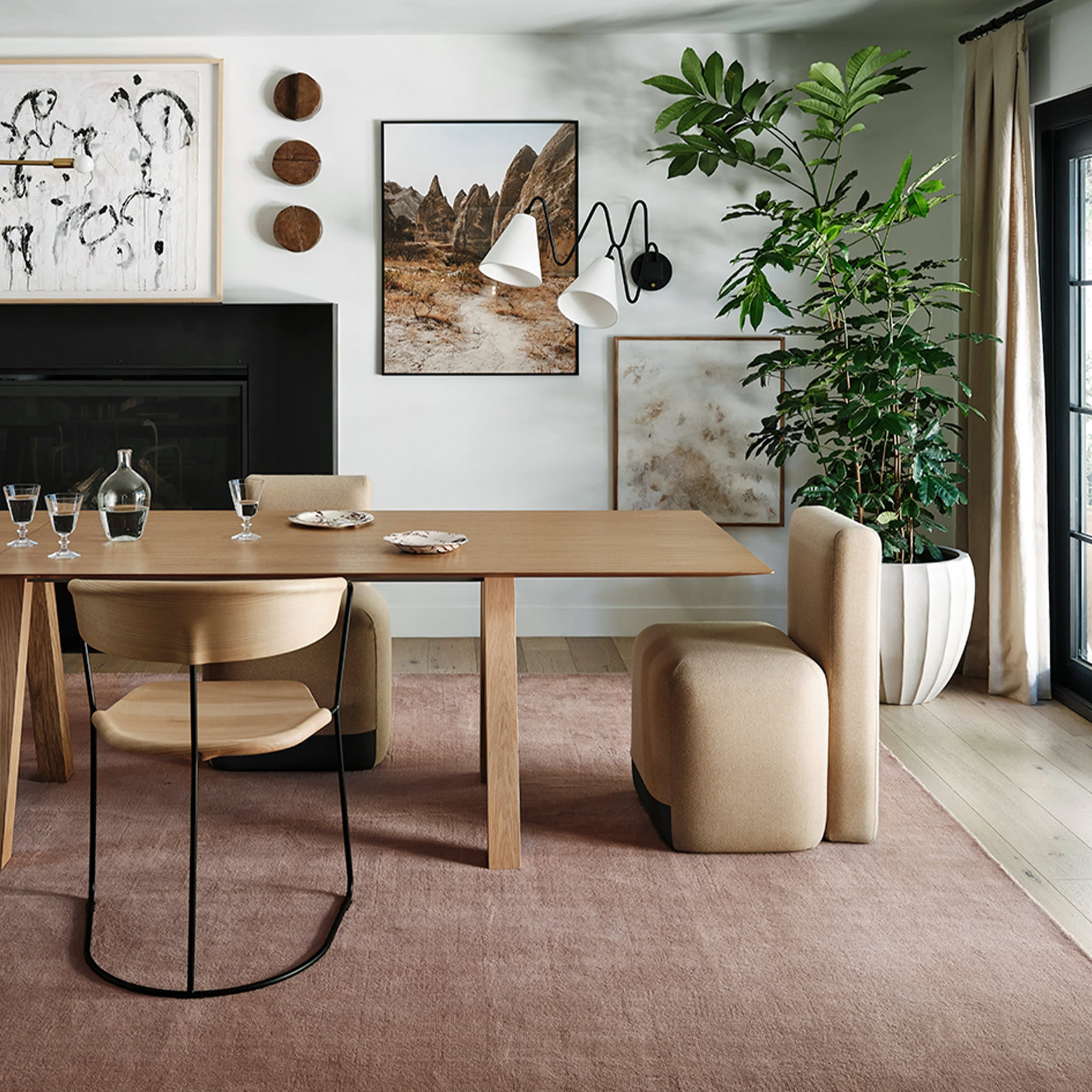 Maru Wool Rug | Blush Secondary image