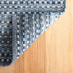 Denim Stone Handwoven Cotton Rug | Blue