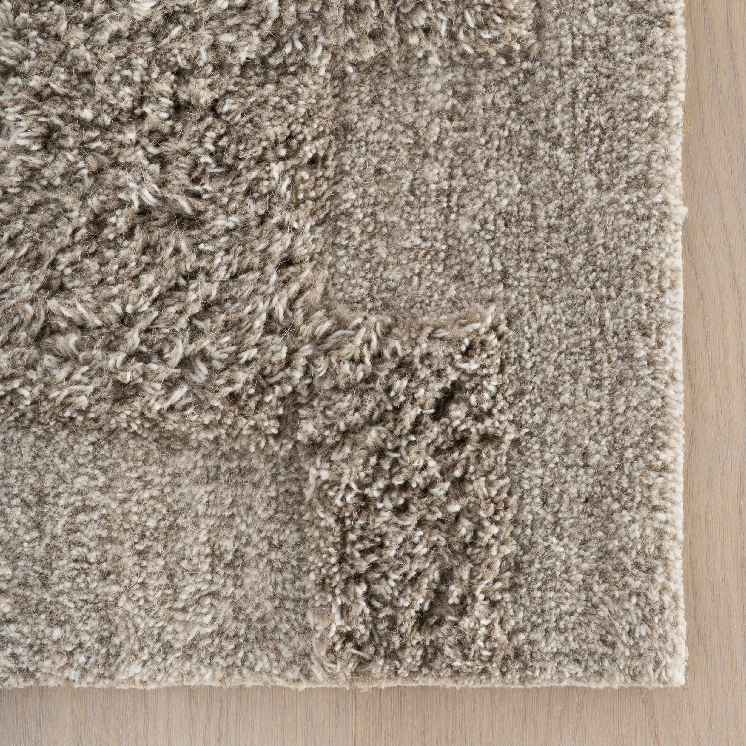 Sorvelle Modern Solid Wool Rug | Grey