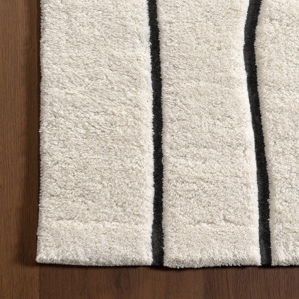 Nazco Abstract New Zealand Wool Rug | Charcoal