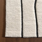 Nazco Abstract New Zealand Wool Rug | Charcoal