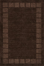 Petra High-Low Wool-Blend Rug | Truffle Brown