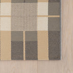 Sundara Modern Plaid Indoor/Outdoor Rug | Blue