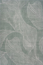 Cenavi Coastal Washable Rug | Green