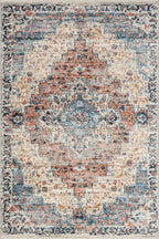 Dallas Vintage Medallion Rug | Rust