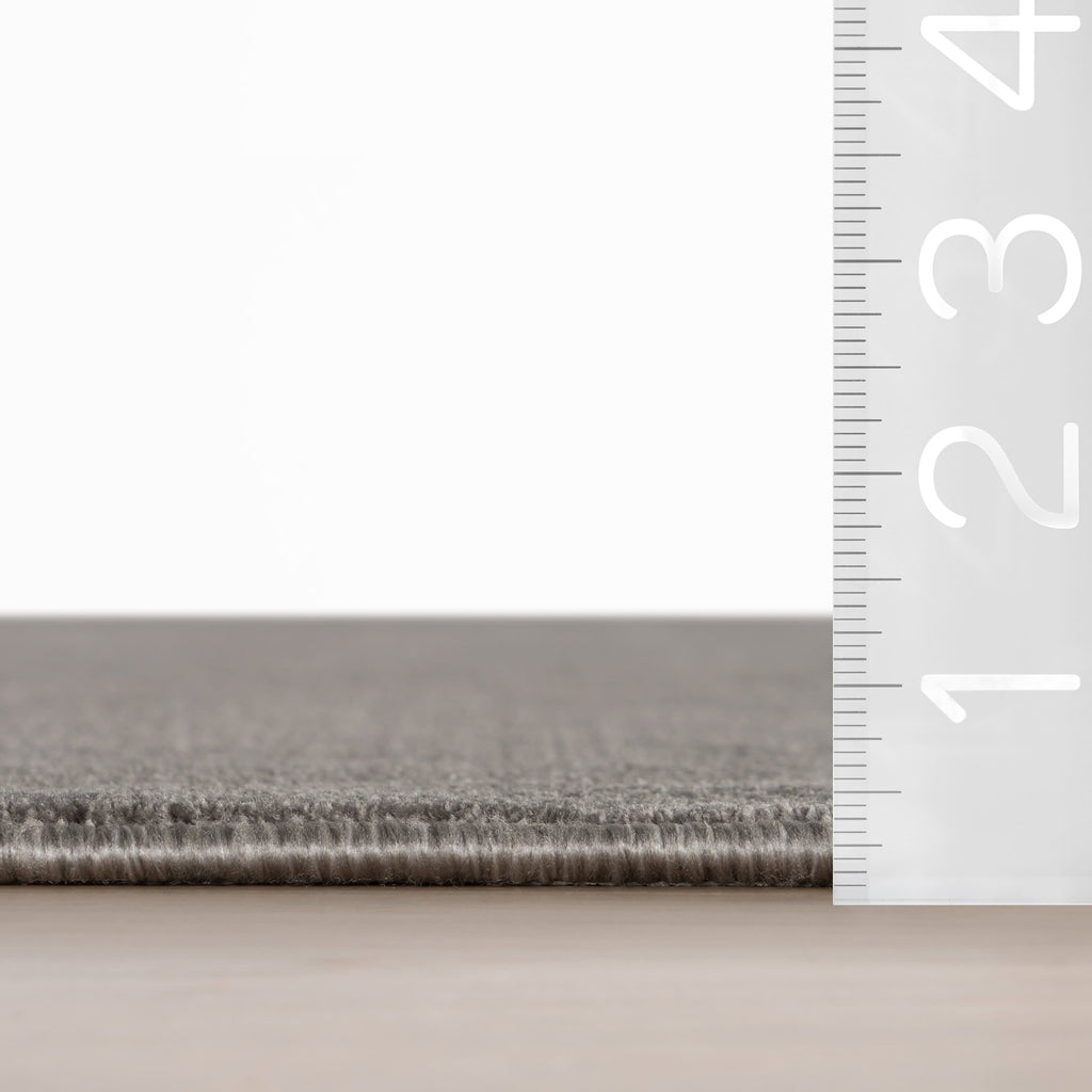 Ranya Modern Solid Rug | Grey