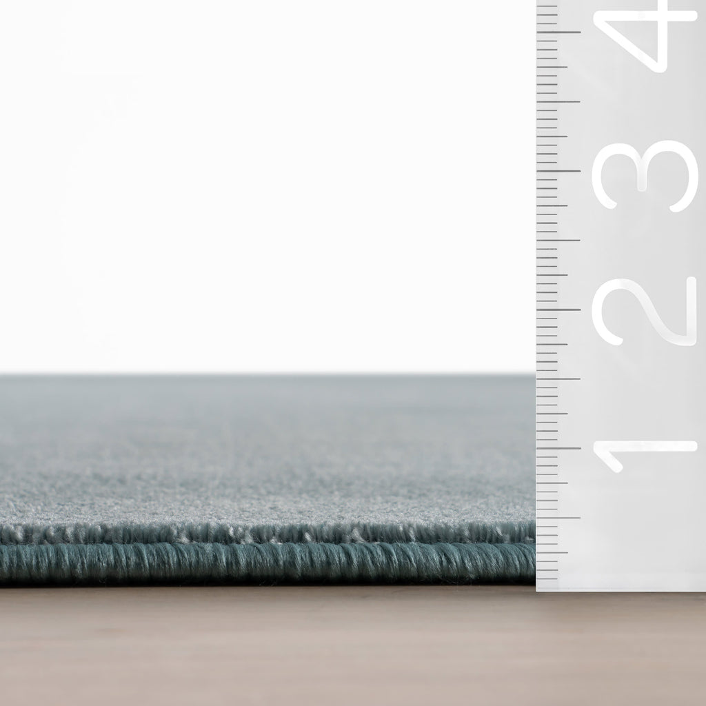 Ranya Modern Solid Rug | Blue