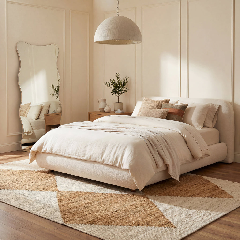 Jute Harlequin Trellis Rug | Ivory