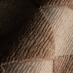 Aylin Diamond Tasseled Rug | Tan