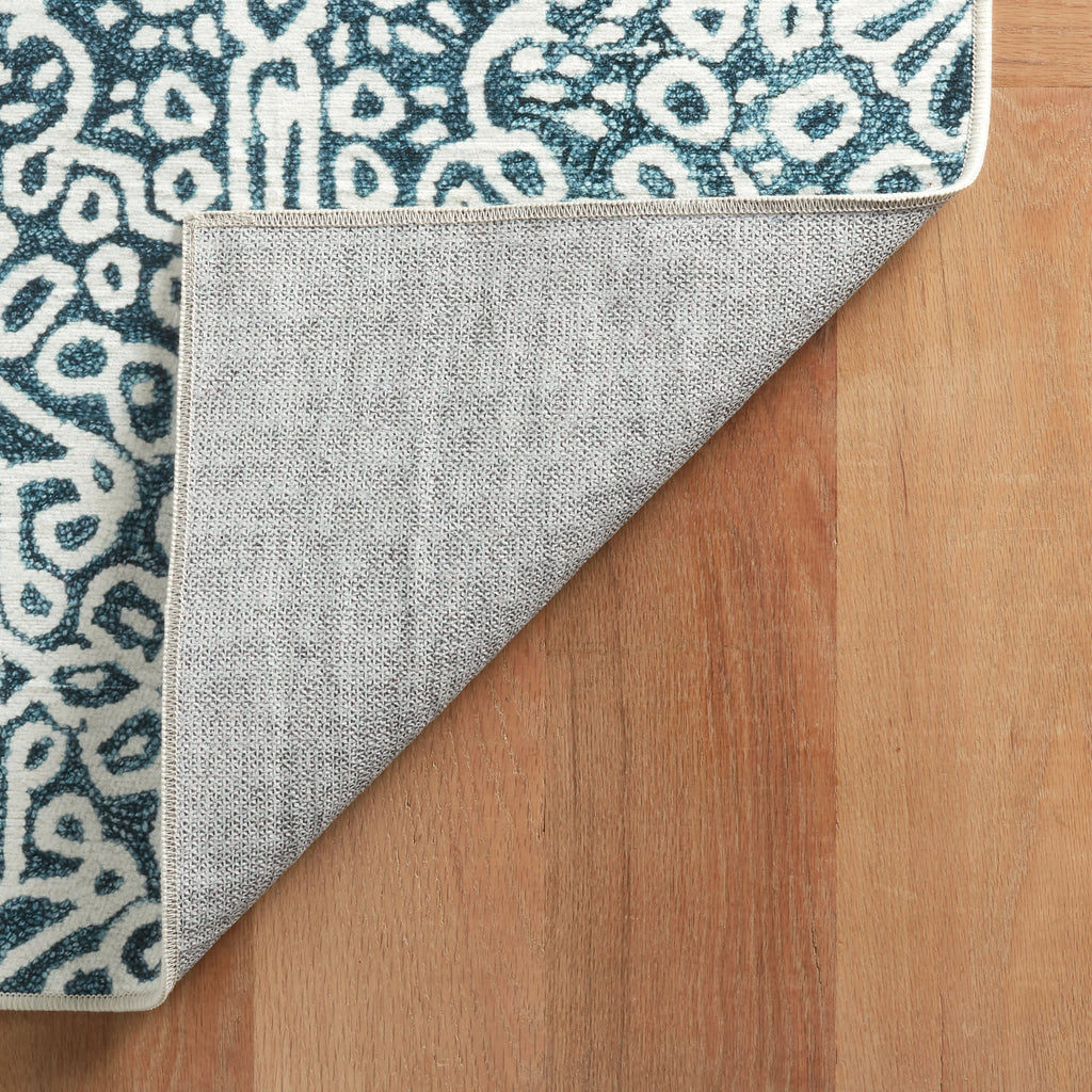 Temple Machine Washable Rug | Ink