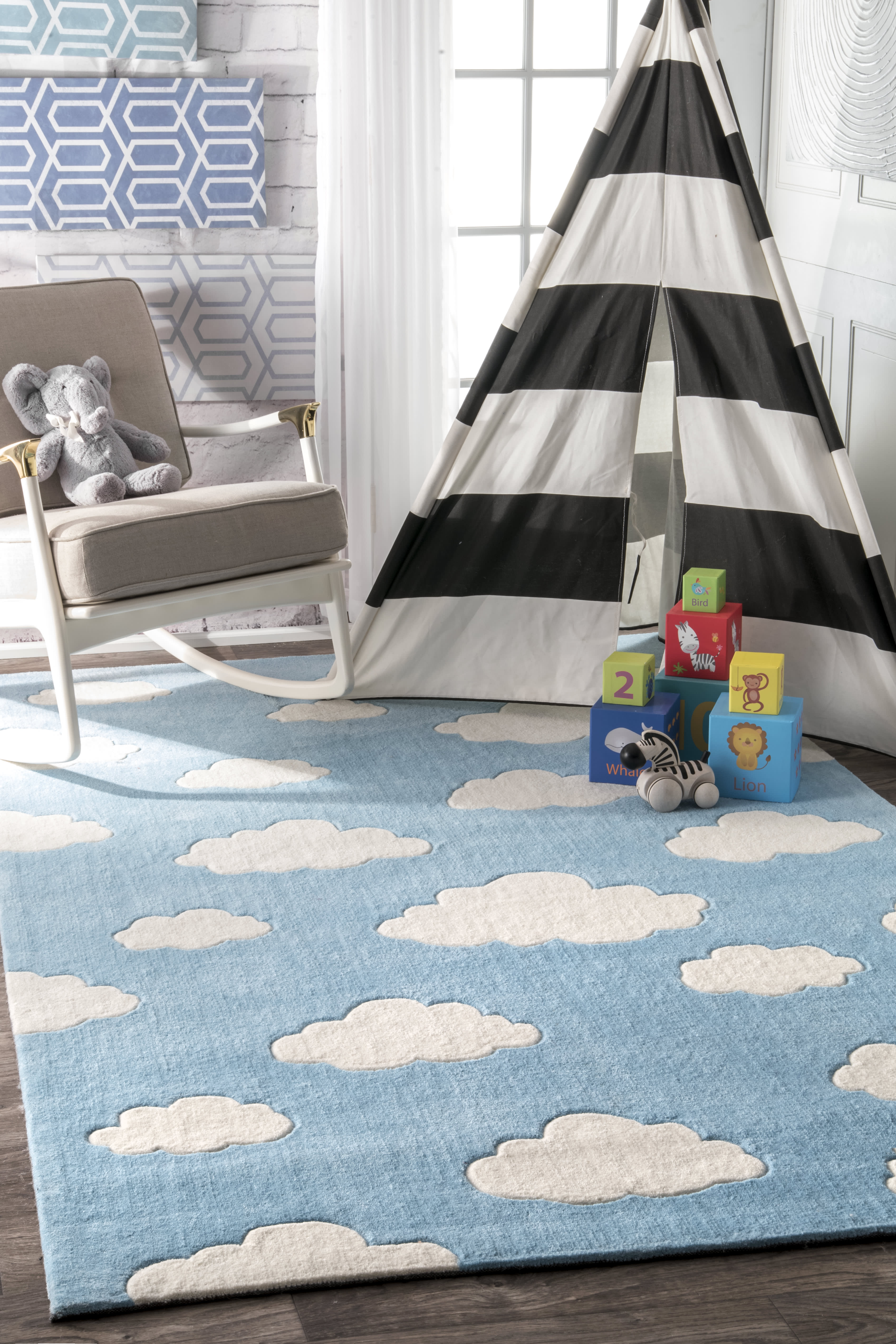 Cloud Rug | Blue Secondary image