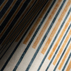Mauzi Modern Striped Washable Rug | Golden