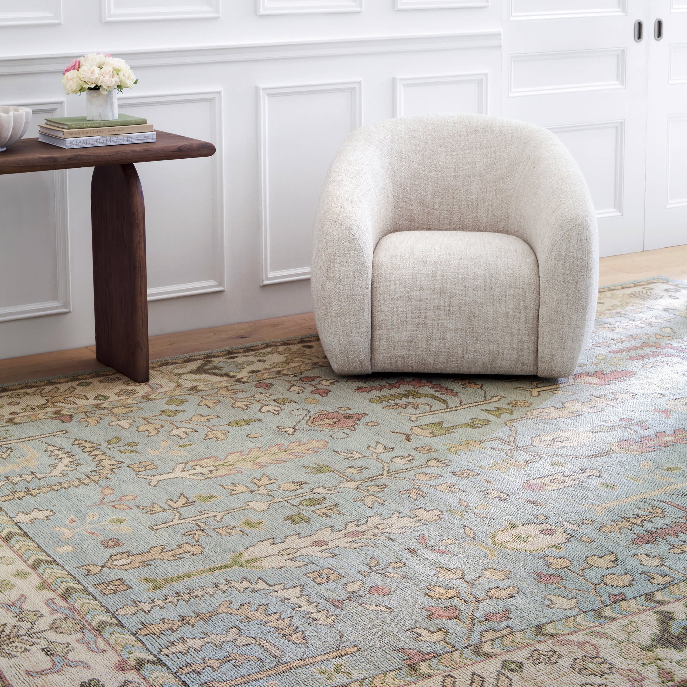 Athens Hand Knotted Wool Rug | Sky