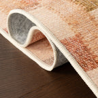 Virey Bohemian Geometric Washable Rug | Multicolor