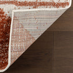 Kaydence Striped Diamonds Rug | Brick