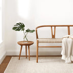 Honeycomb Handwoven Wool Rug | Natural