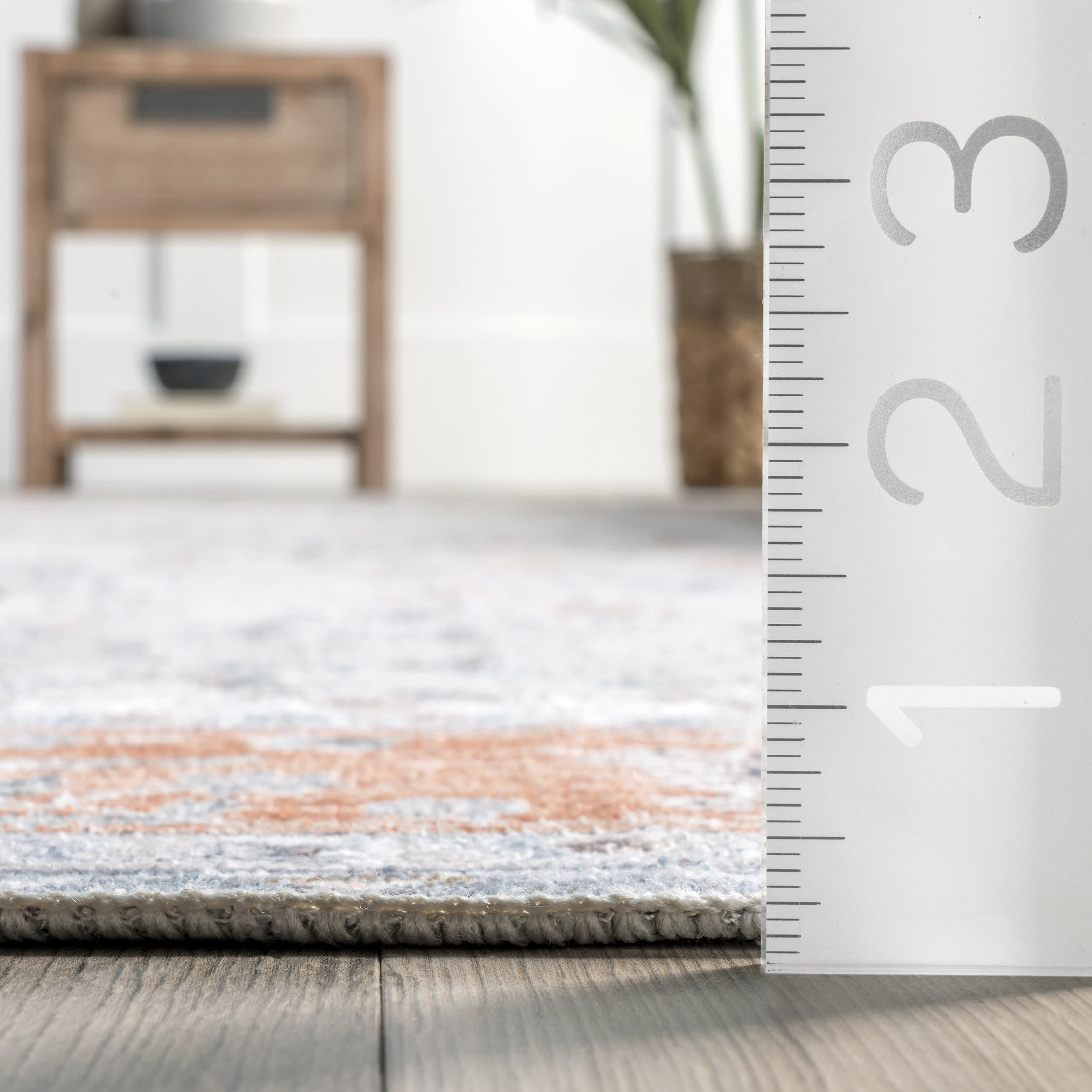 Paulina Persian Washable Rug | Light Grey