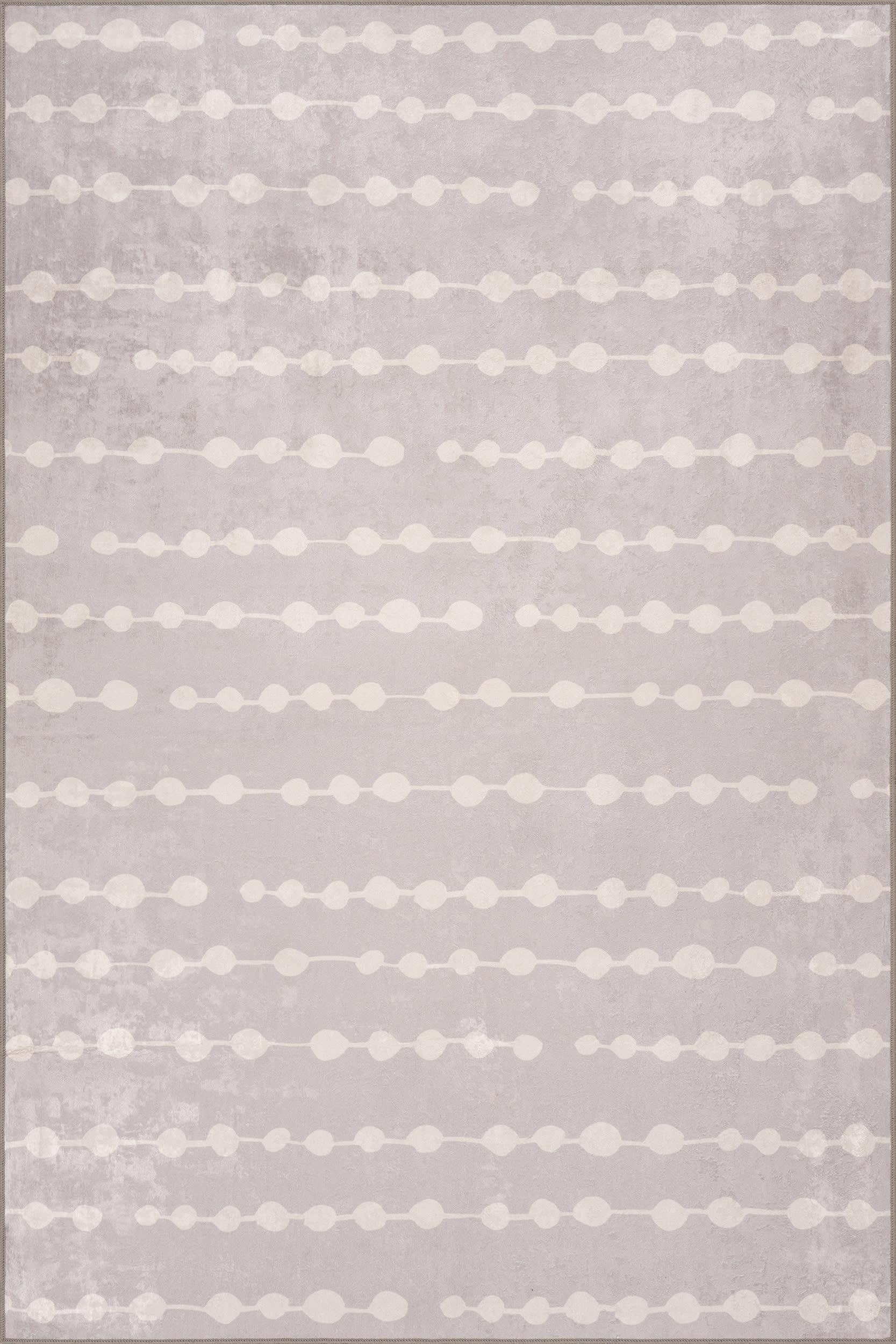 Valti Bohemian Polka Dot Washable Rug | Grey Image secondaire du produit