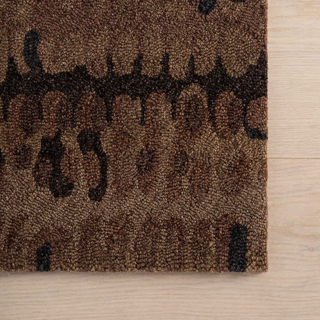 Paint Chip Hand Micro Hooked Wool Rug | Bark