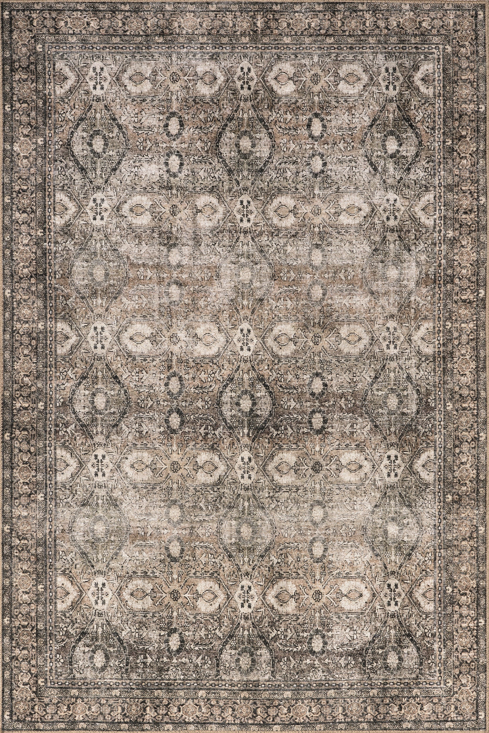 Chester Antiqued Jute-Blend Rug | Brown Main image