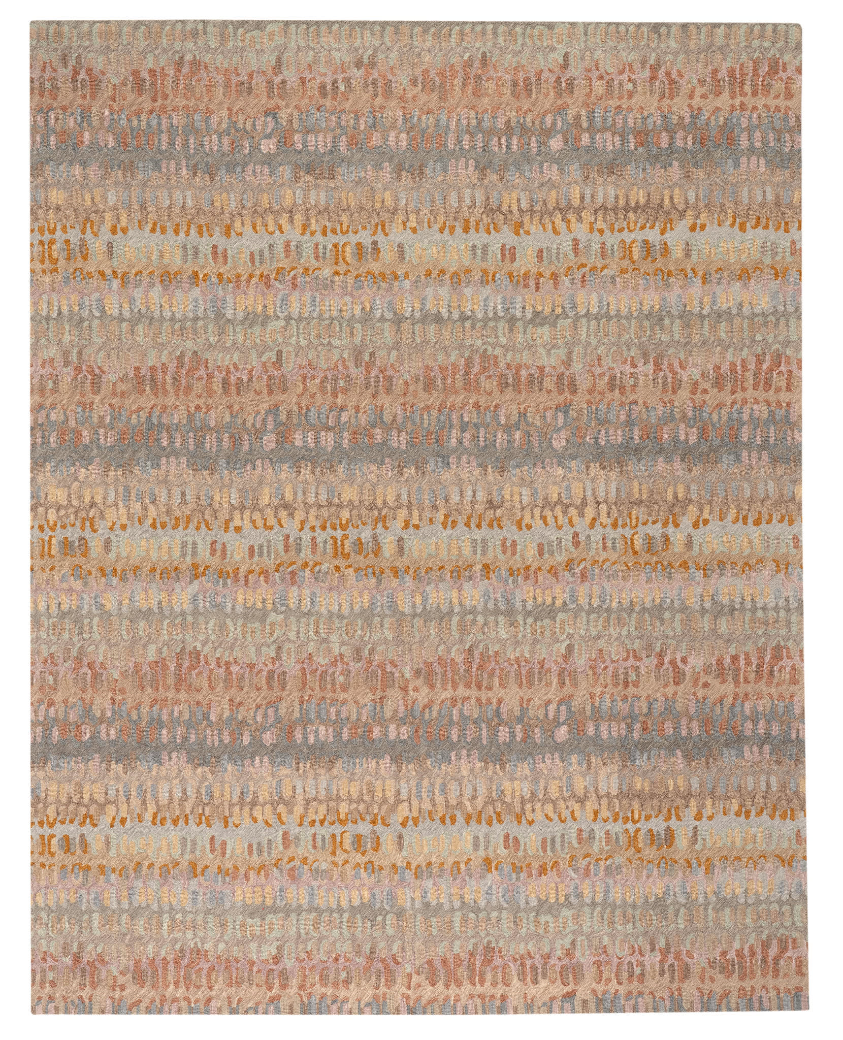 Paint Chip Hand Micro Hooked Wool Rug | Stone Secondary image