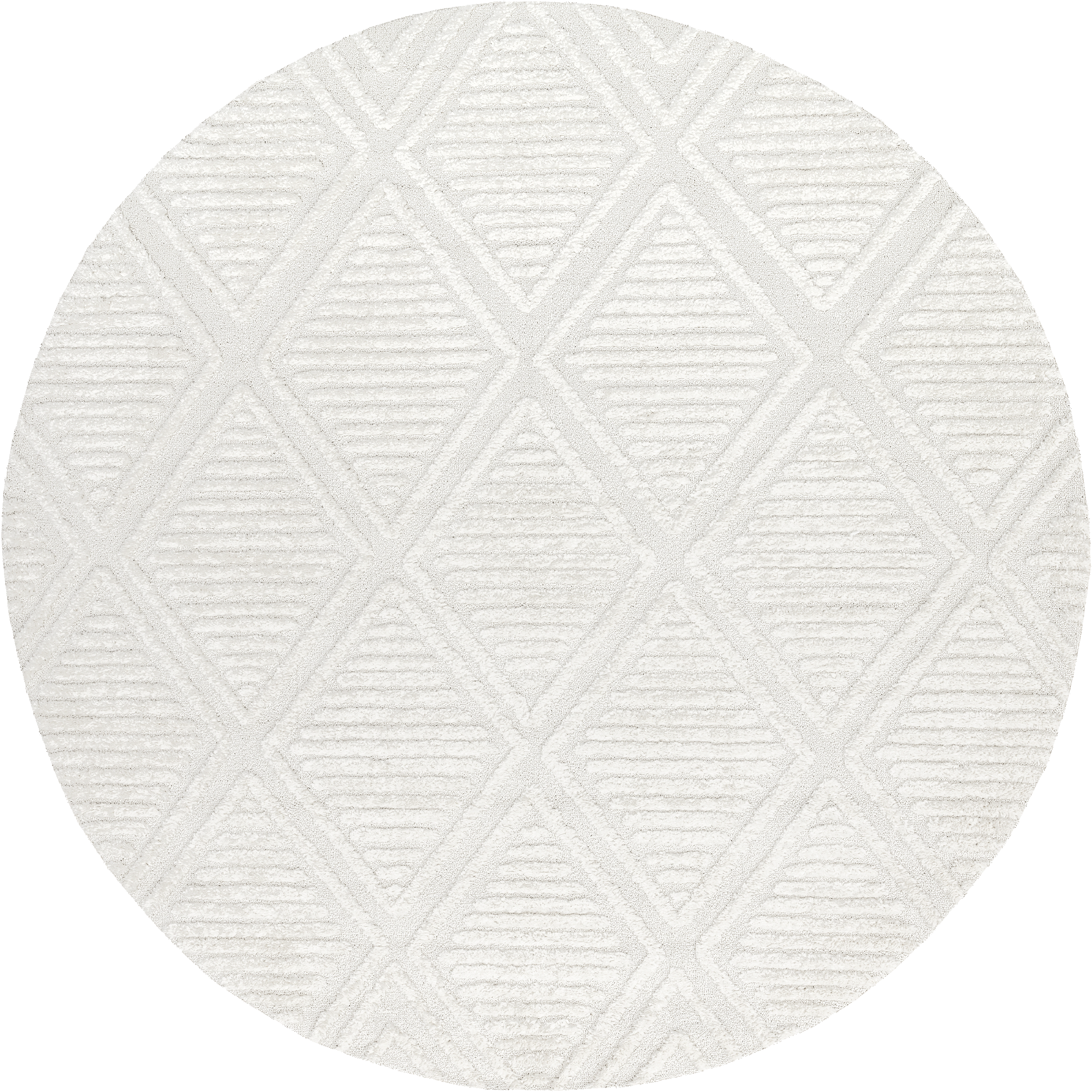 Balboa Textured Tile Rug | Ivory Main image