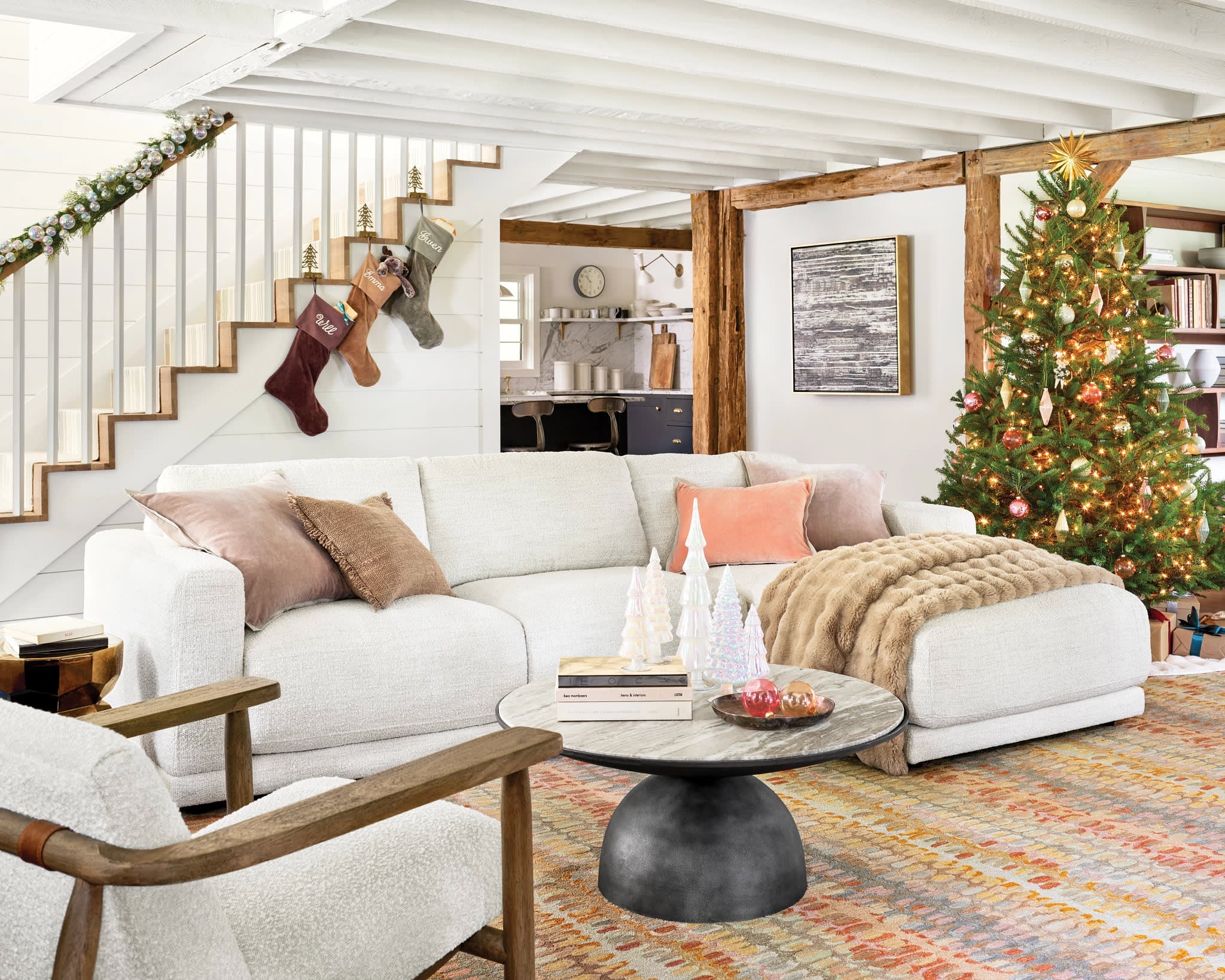 Paint Chip Hand Micro Hooked Wool Rug | Stone