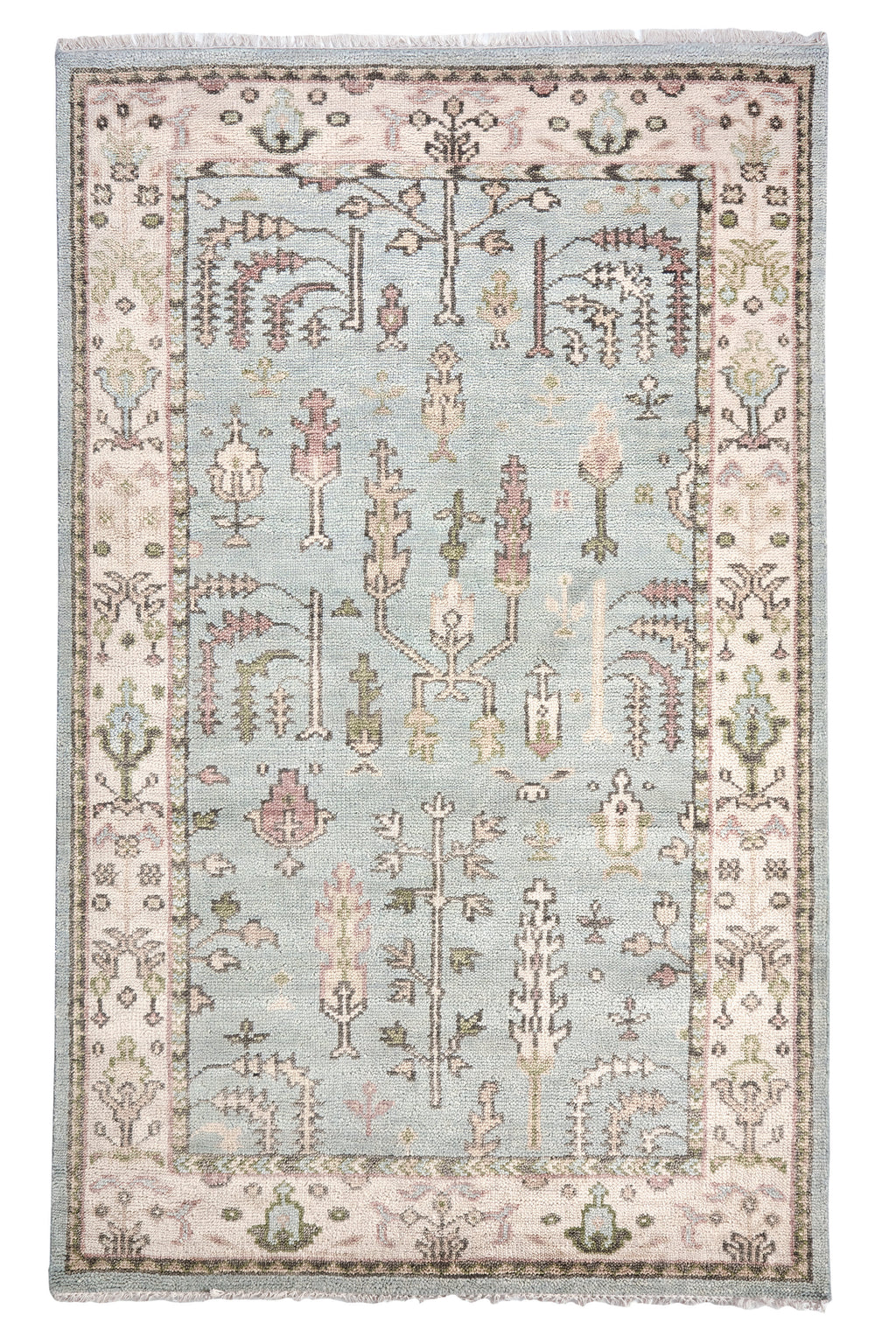 Athens Hand Knotted Wool Rug | Sky
