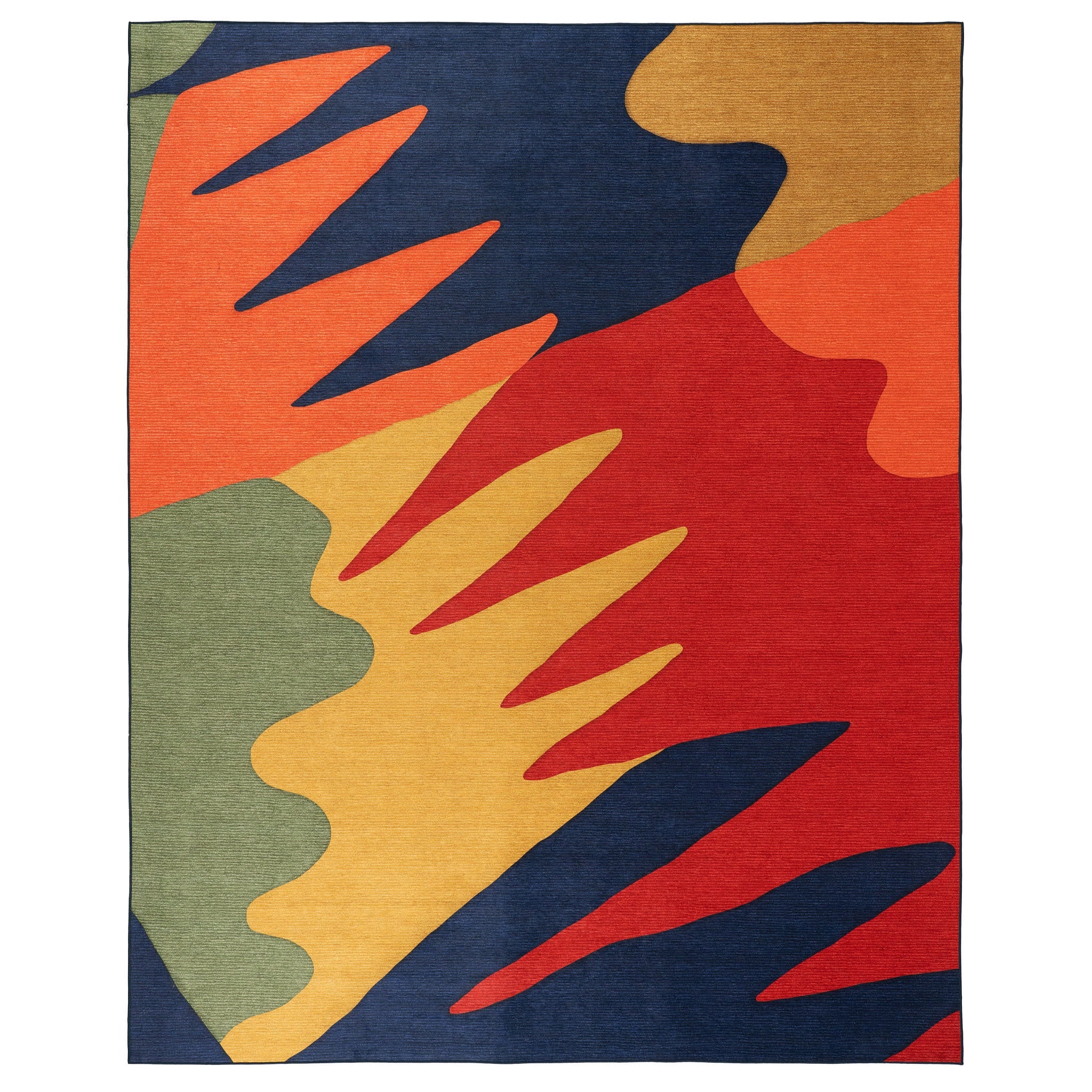 Graphic Machine Washable Rug | Multi Image secondaire du produit