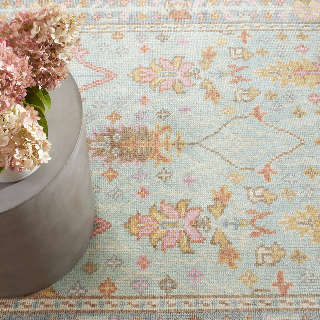 Mara Hand Knotted Wool Rug | Sky