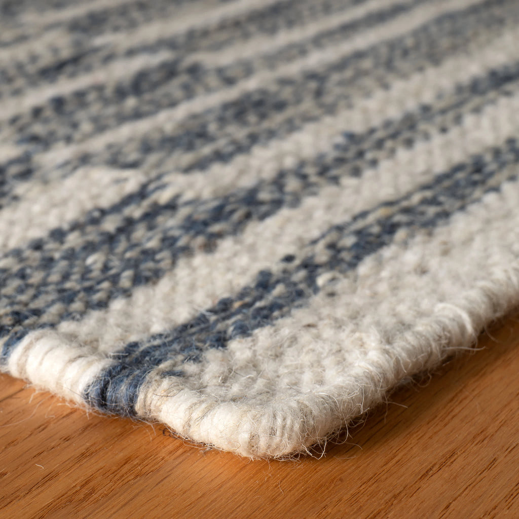 Heights Handwoven Wool Rug | Denim
