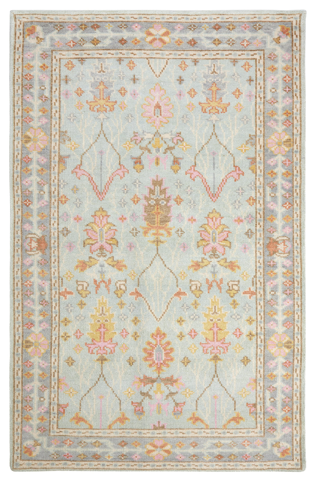 Mara Hand Knotted Wool Rug | Sky