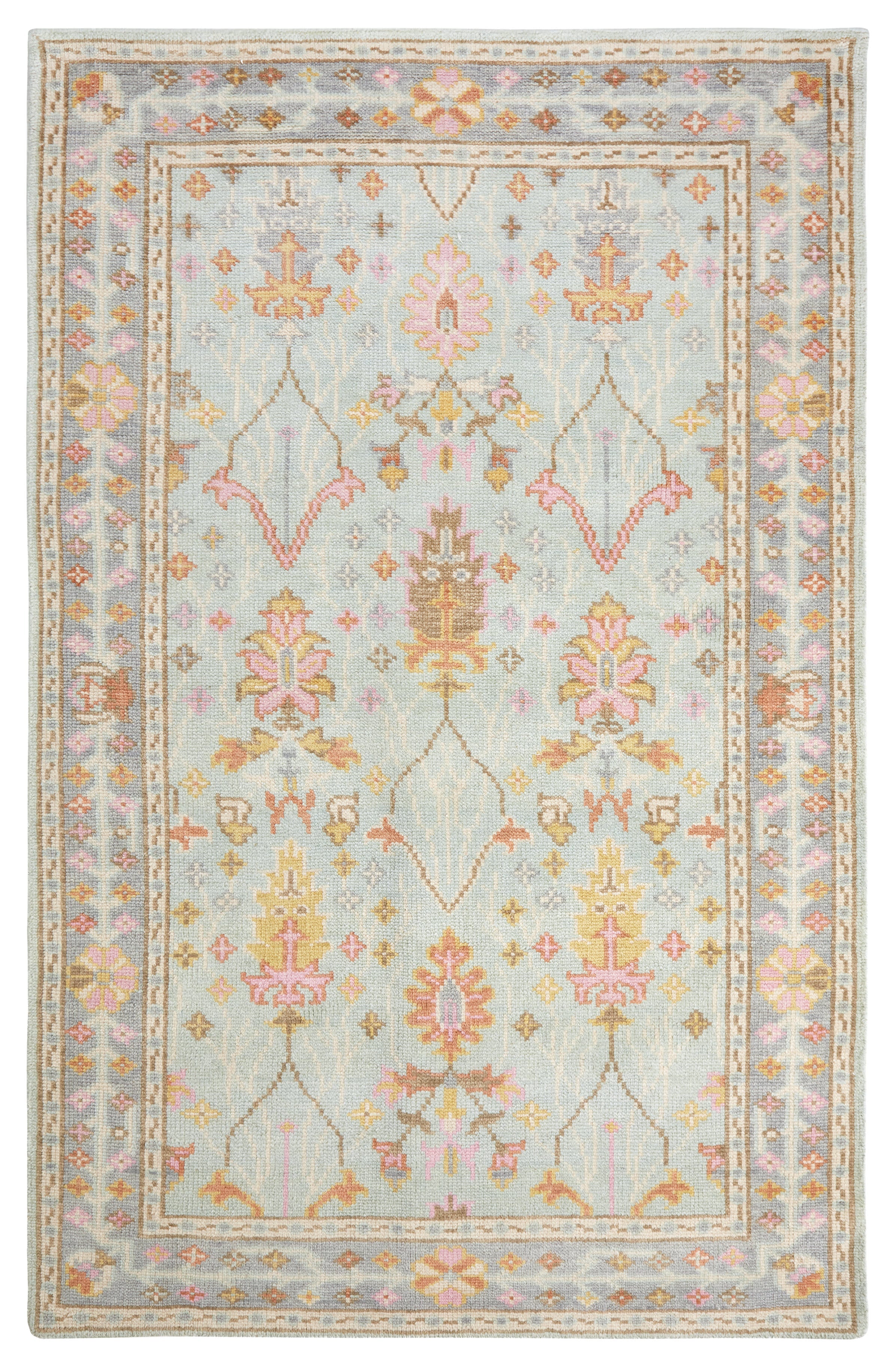 Mara Hand Knotted Wool Rug | Sky