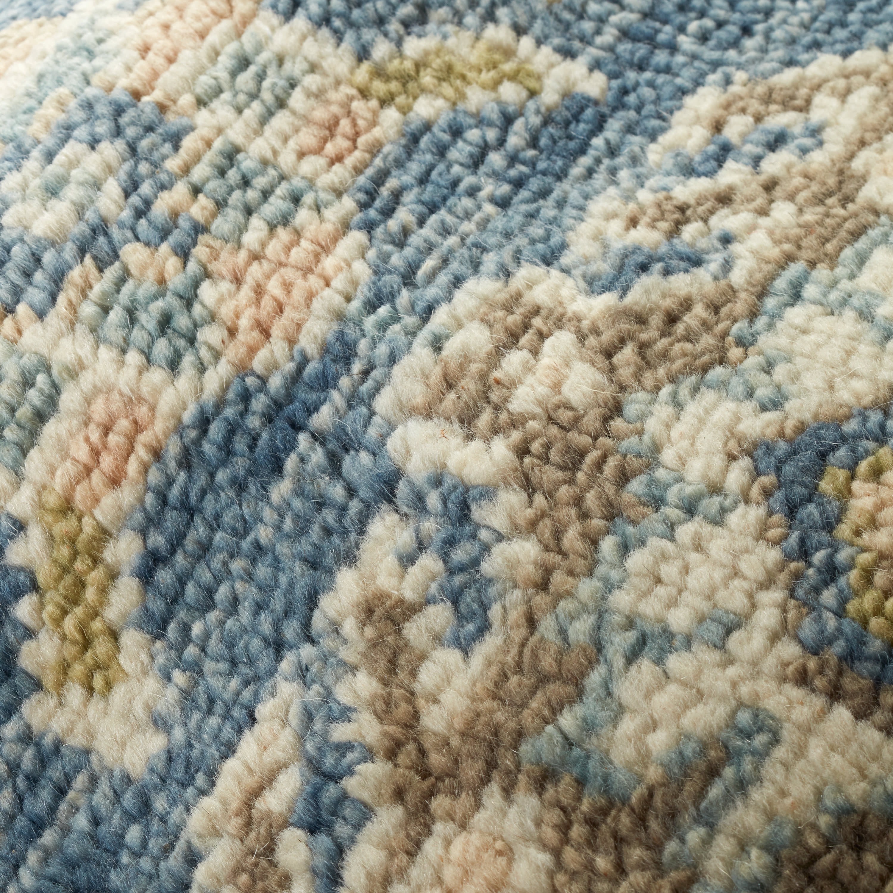 Camille Hand Knotted Wool Rug | Navy